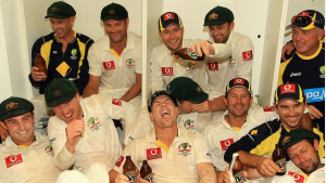 Australian team after winning in 2011-12