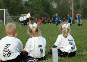 Bench players waiting to play